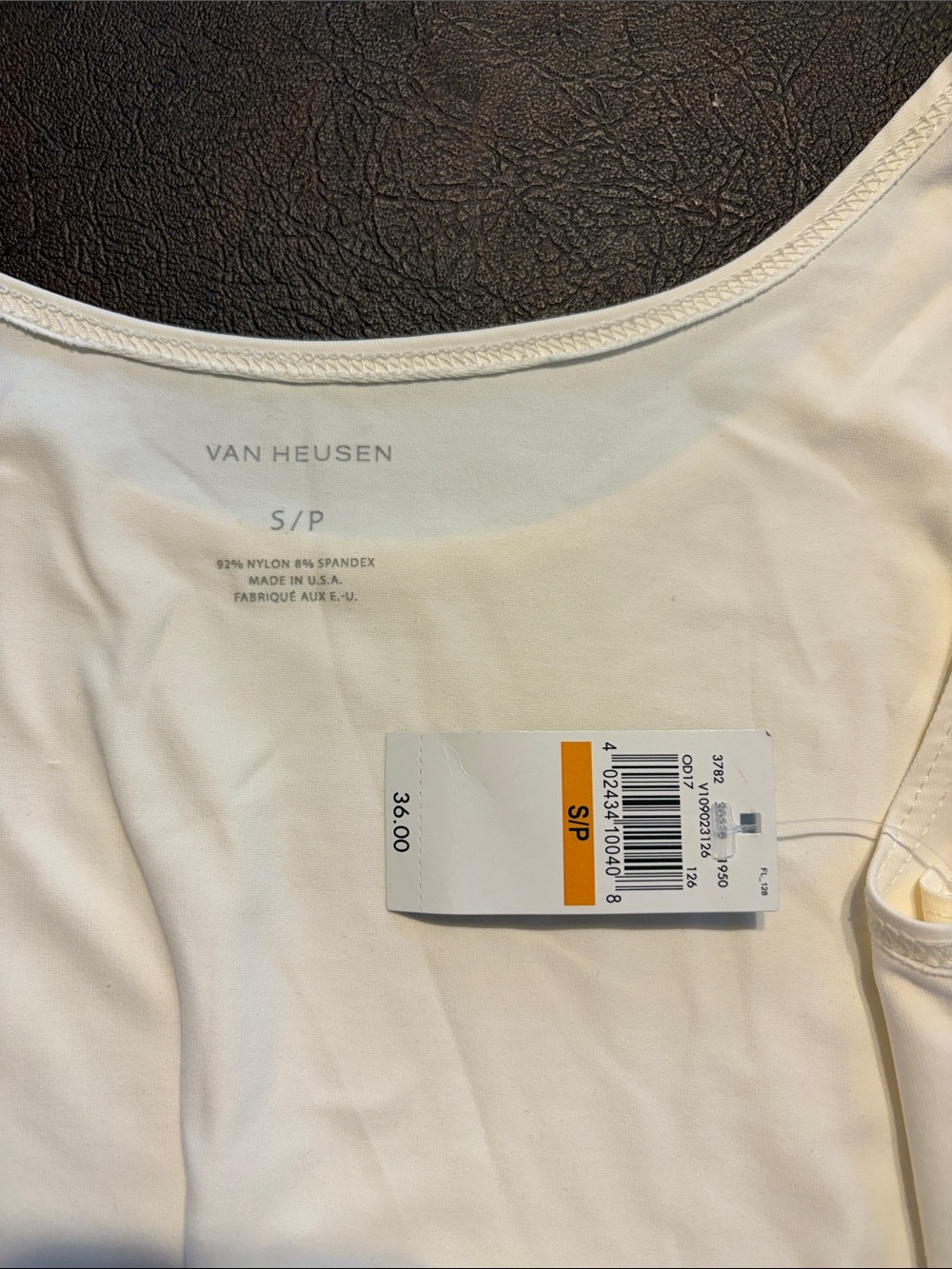 Van Heusen Ivory Scoop Neck Camisole Tank